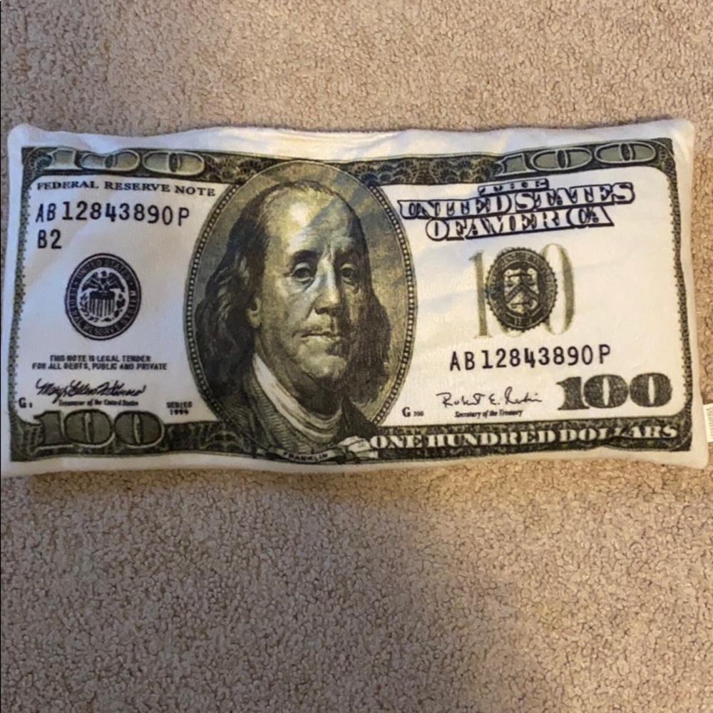 Super fun money pillow!